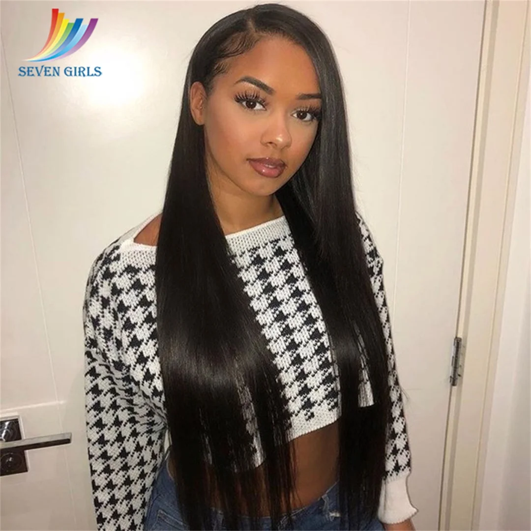 Sevengirls малазийские необработанные человеческие волосы парики естественного