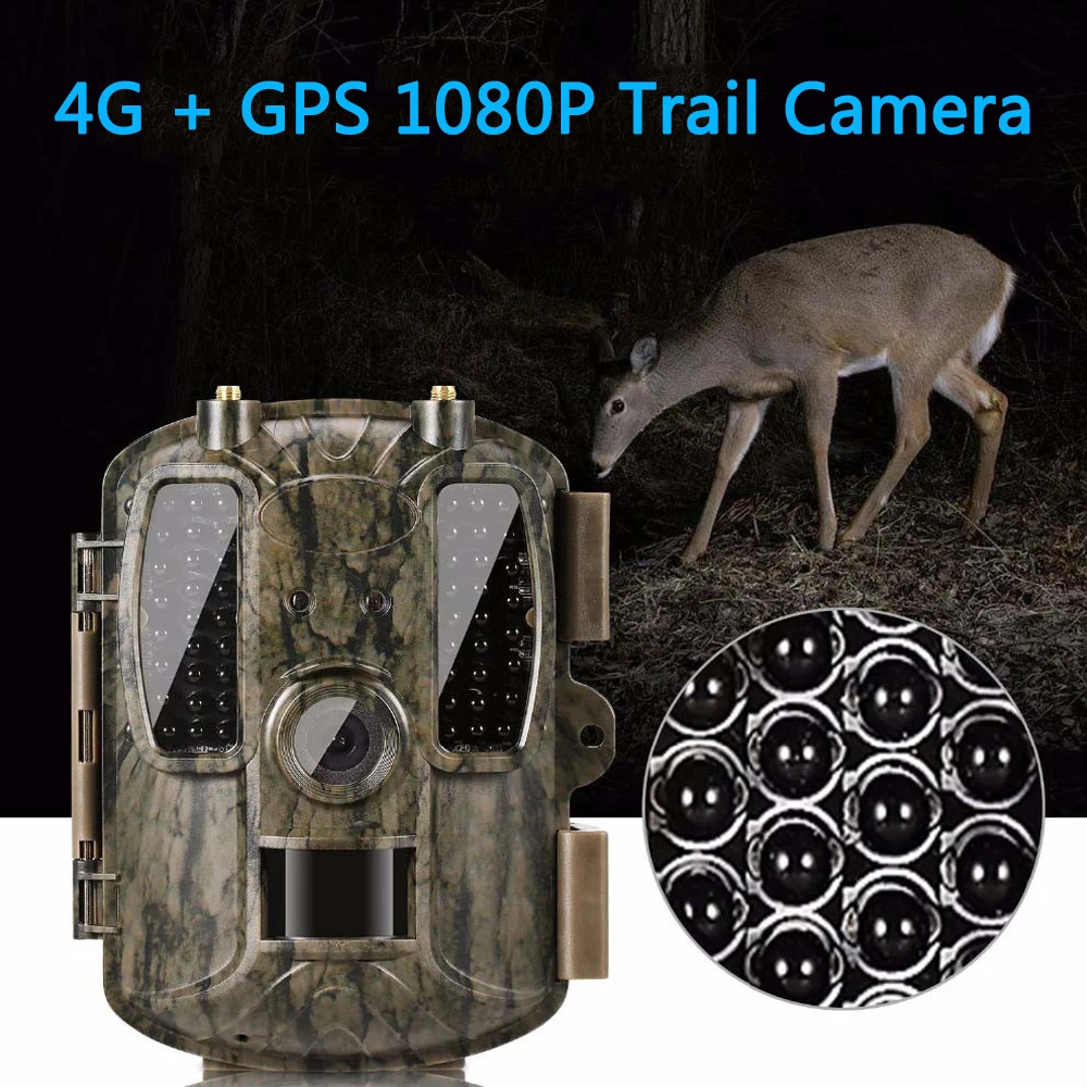 Охотничья камера BOBLOV 4G с GPS фотоловушка ночного видения для охоты наблюдения за