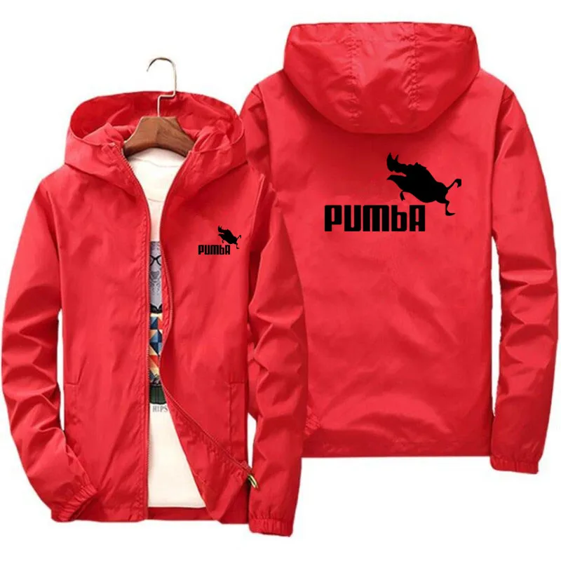 

2021 spring and summer new PUMBA jacket men's street windbreaker hoodie zipper thin jacket men's sports and leisure oversized ja