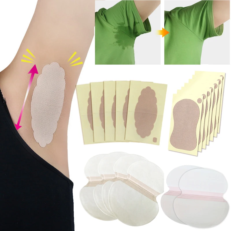 

4/6/10/20/30/40pcs Disposable Anti Sweat Absorbing Pads Armpits Underarm Pads for Clothing Linings Stickers Perspiration Gasket