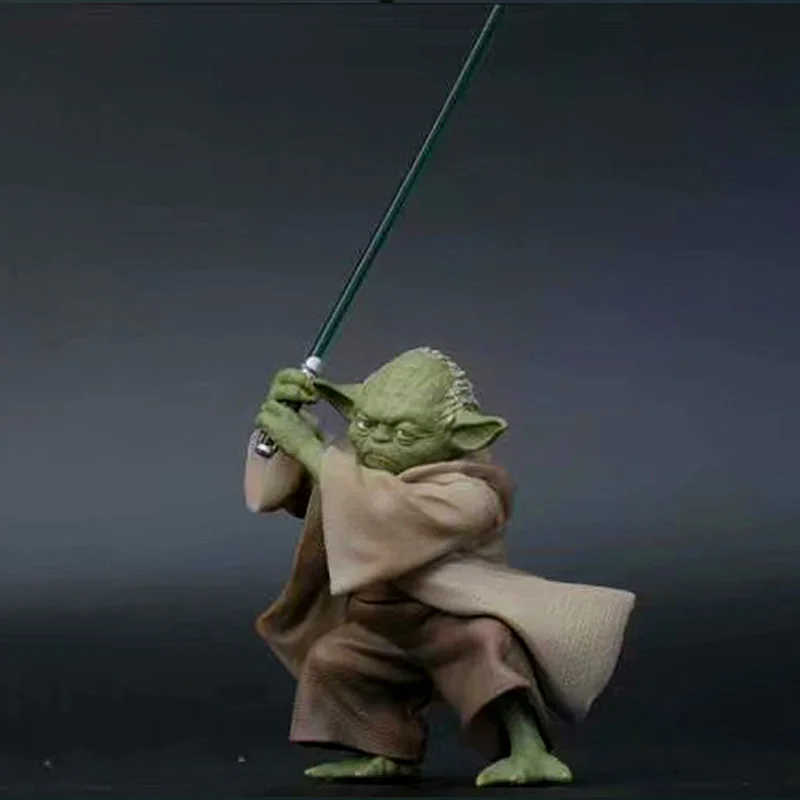 

Disney Star Wars Master Yoda with Sword Anime Figure Doll Jedi Master Yoda Action Figure Toys Kids Toy Birthday Gift