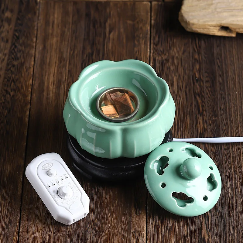 Керамический диффузор для эфирных масел лотоса 220 В таймер-термостат | Дом и сад