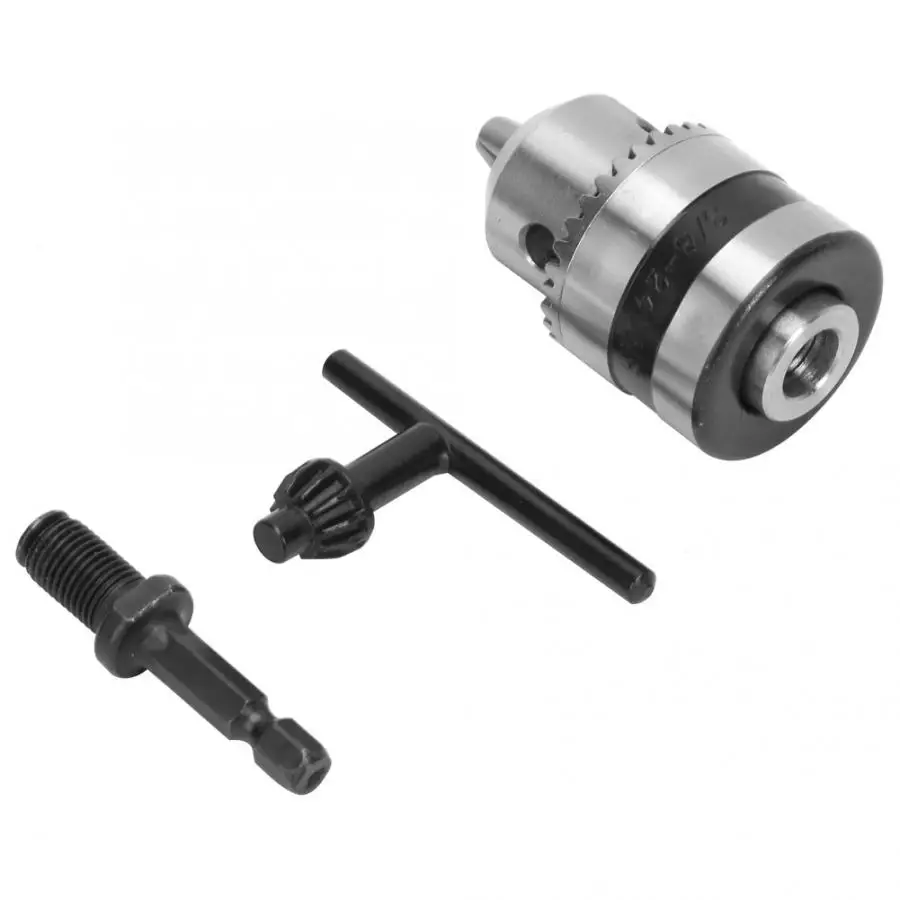 Сверлильный патрон светильник гаечный ключ 1 5 10 мм 3/8 24UNF + 1/4 Шестигранная головка