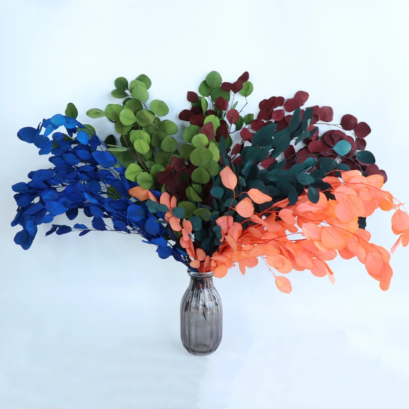 

Real Dried Faux Eucalyptus Leaves Artificial Greenery Floral Holiday Centerpiece Wedding Decorations Decor Afloral Preserved