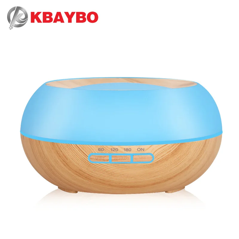 

KBAYBO 300ml Electric air purifier humidifier ultrasonic aromatherapy essential oil diffusion machine with 7 colors LED lights