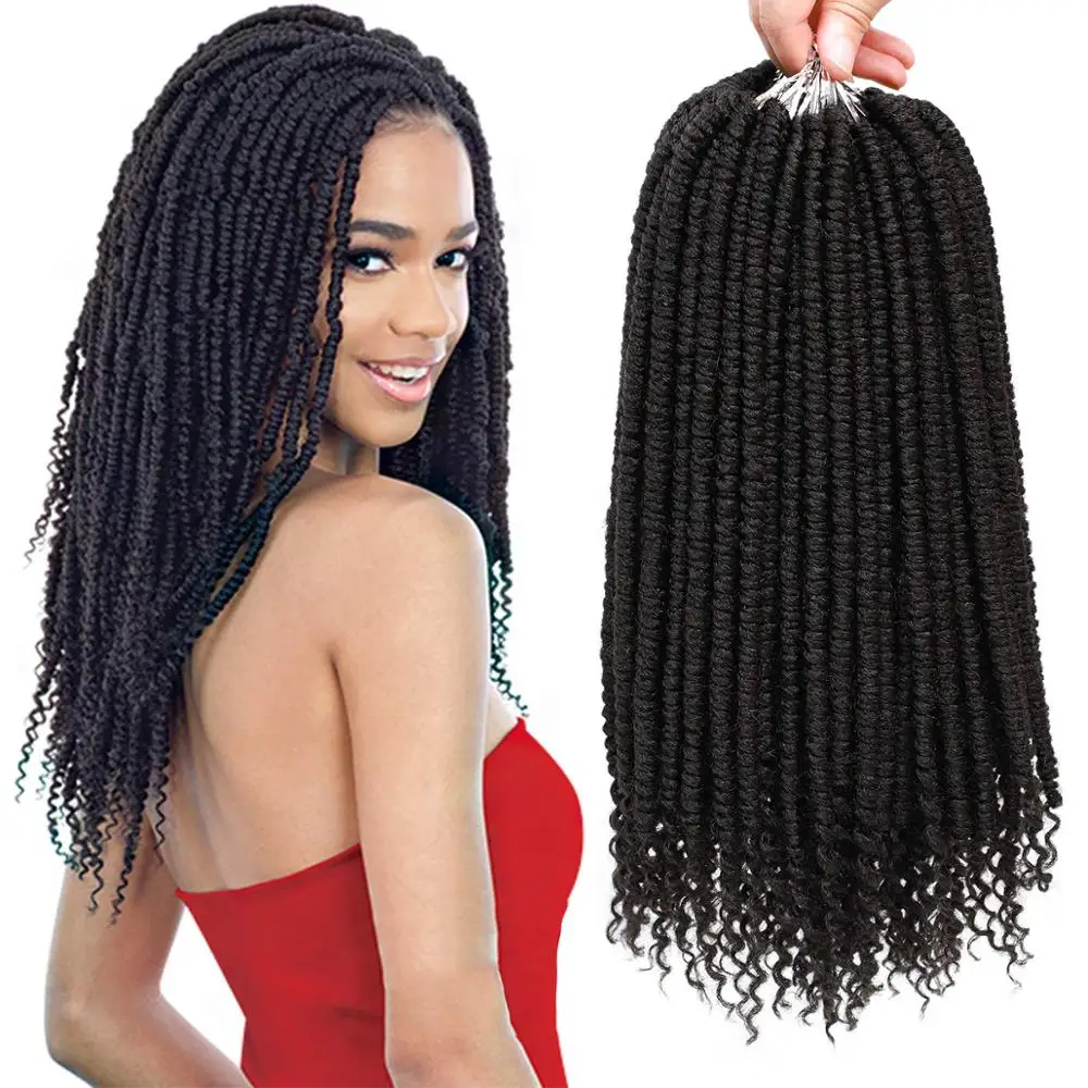 Сенегальские весенние скрученные вязанные волосы кудрявые концы синтетическое