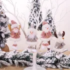 Подвеска Рождественская плюшевая кукла Ангел Кукла искусственная дверь дерево подвесное детский подарок новогоднее Рождественское украшение Вечерние