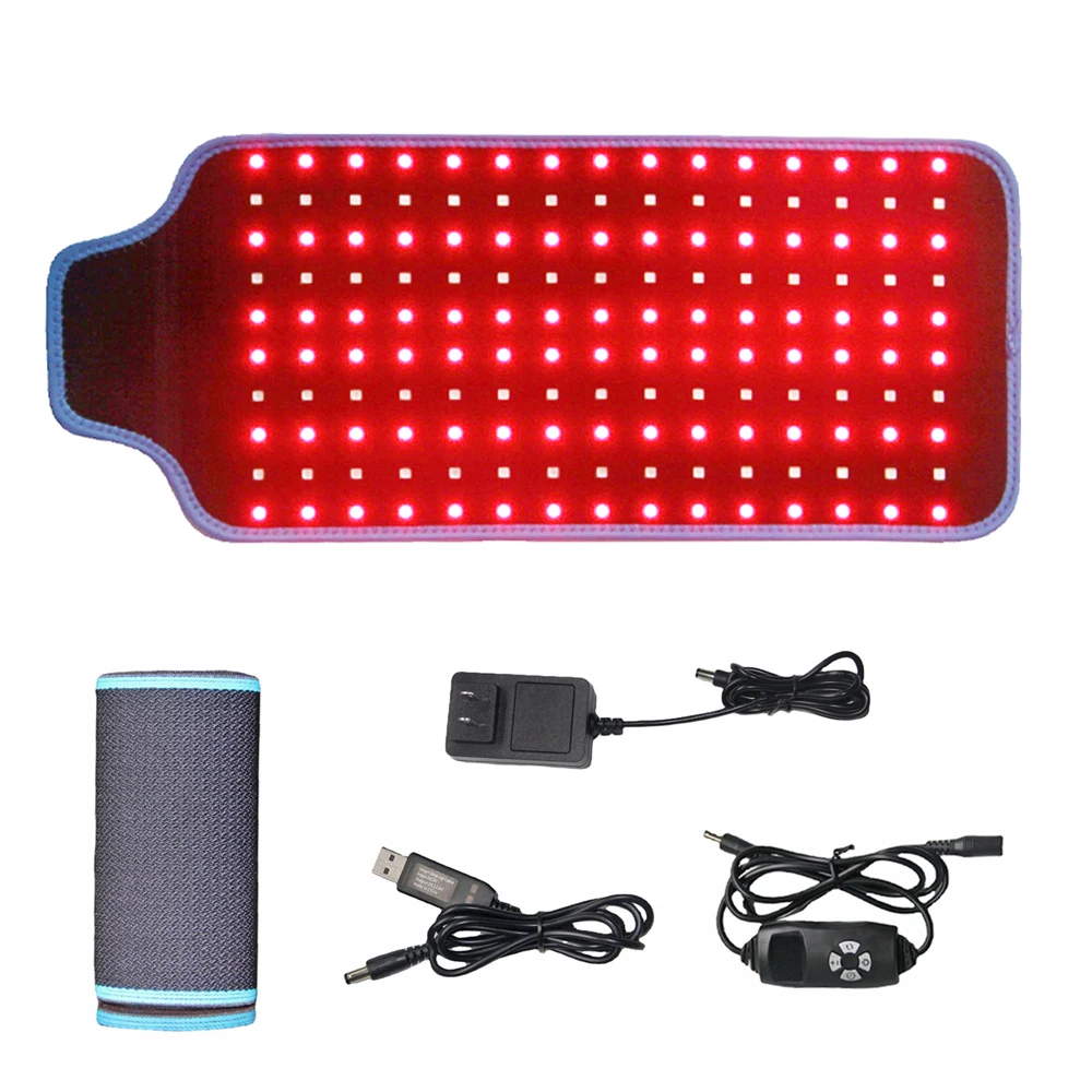 2021 New 25W 660nm LED Red Light and 850nm Near Infrared Light Therapy Devices Large Pads Wearable Wrap for Pain