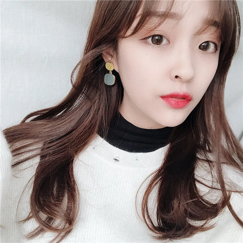 Женские серьги гвоздики с эмалью в стиле ретро|Серьги-гвоздики| |