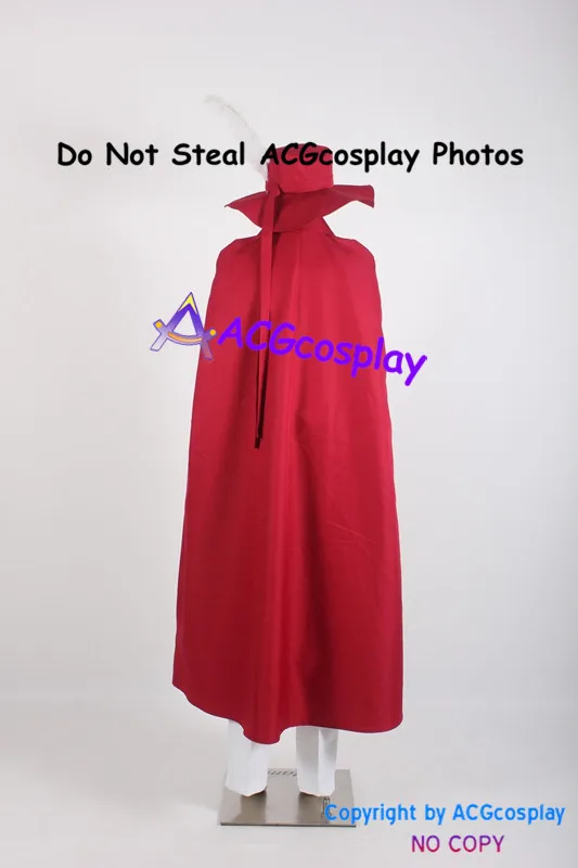 Костюм для косплея Romeo X Juliet The Red Whirlwind включает в себя шляпу и eyemask acg