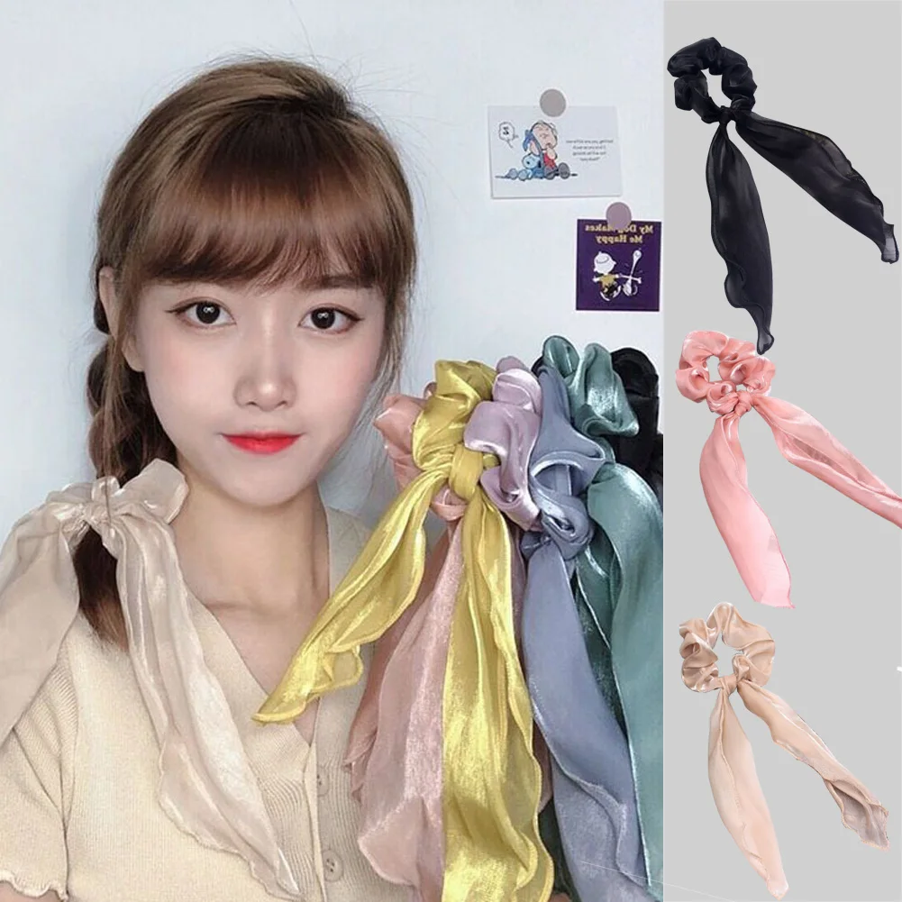 Милые бантики из органзы резинки для волос мягкие марлевые аксессуары |