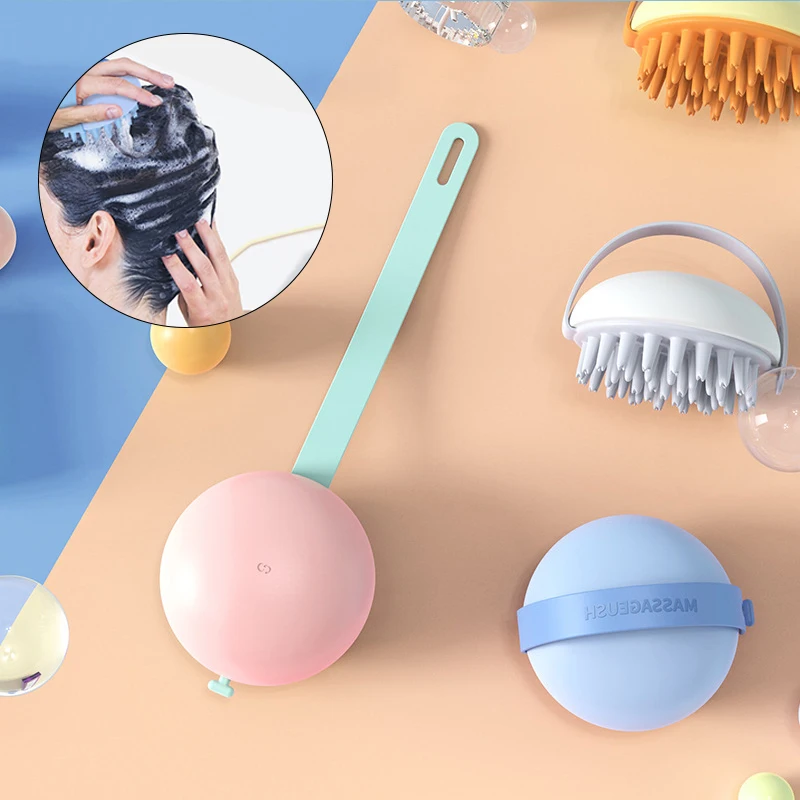 

1 PCS Silicone Head Body Scalp Massage Brush Comb TPR Material Hair Washing Comb Shower Brush Bath Spa Slimming Massage Brush