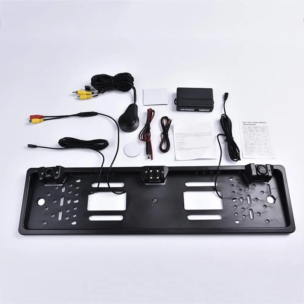 Автоматическая система заднего вида Европейская номерная табличка видео