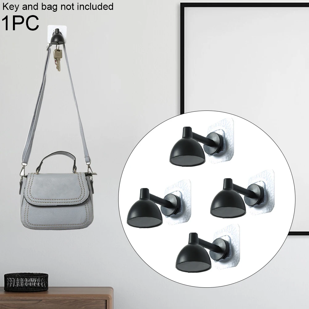 

4pcs Storage Table Lamp Shape Home Decor Magnetic Holder Wall Mounted Small Multipurpose Punch-free Key Hook Bathroom Hanging