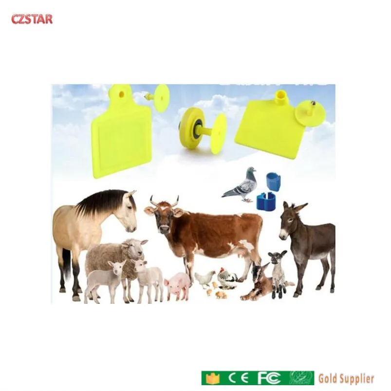 

farm management long distance uhf 840-960mhz rfid animal tagear tags long range rf cattle id ear tag pet rfid chips