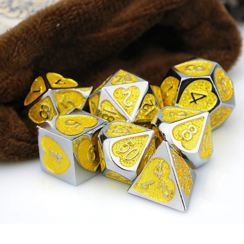 

Металлический Набор игральные кости dnd игральных костей для ролевых игр, твердые кубики радужные игральные кости d & d, игральные кости dnd наб...