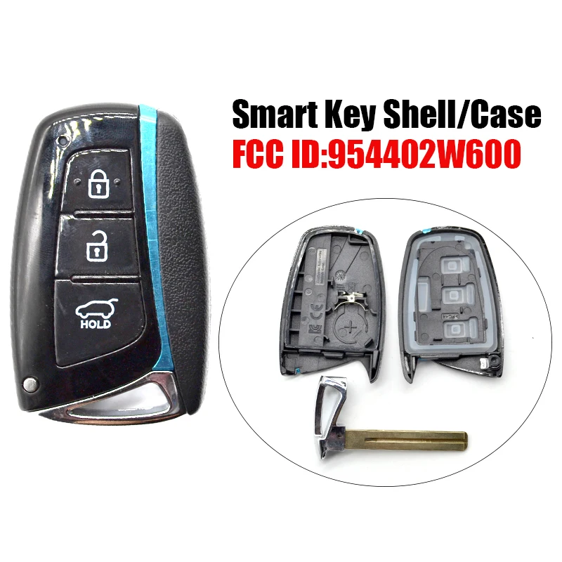 HY0150C умный Автомобильный ключ оболочки 3 кнопки с небольшой вставной FCC 954402W600 для