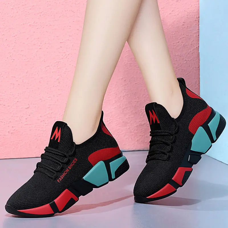 Women Sneakers 2019 New Fashion Casual Shoes Trends Ins Female Flats Platform Spring Autumn Lace Up Woman | Обувь