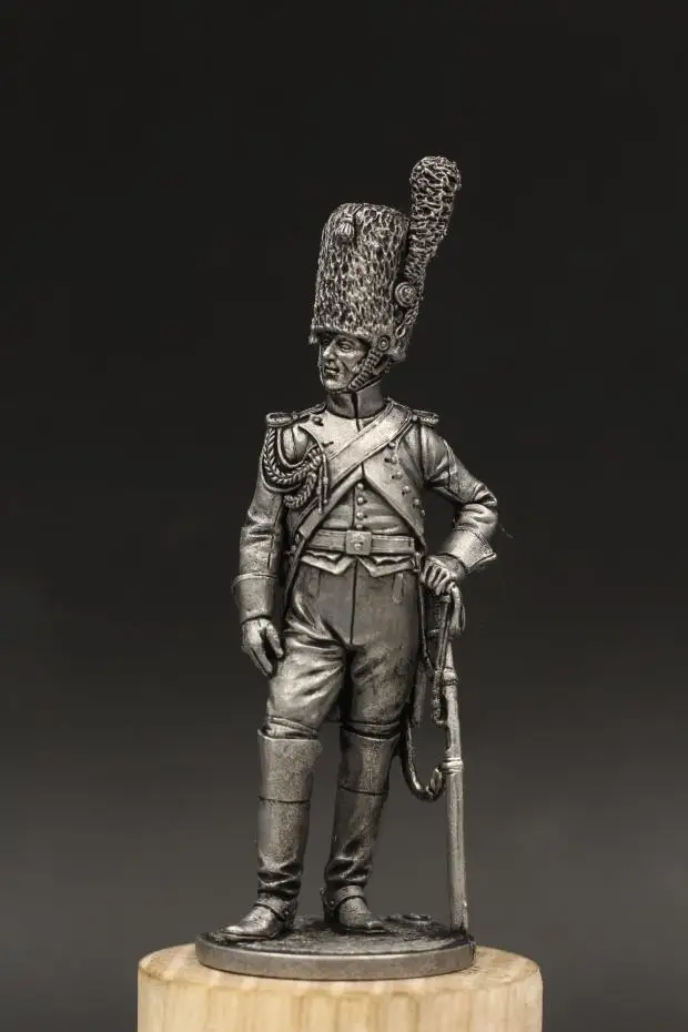 Guerra de Salto França Guarda Granadier Estatuetas Metal Estanho Moderno Soldado Modelo Napoleão Alto Deuses Batalha-luta Coleção Veterano