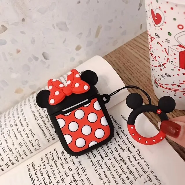 Minnie Силиконовый чехол с bluetooth-наушниками Marvel для Apple AirPods, ультратонкий милый защитный чехол для AirPods, чехол для зарядного устройства - Цвет: Minnie