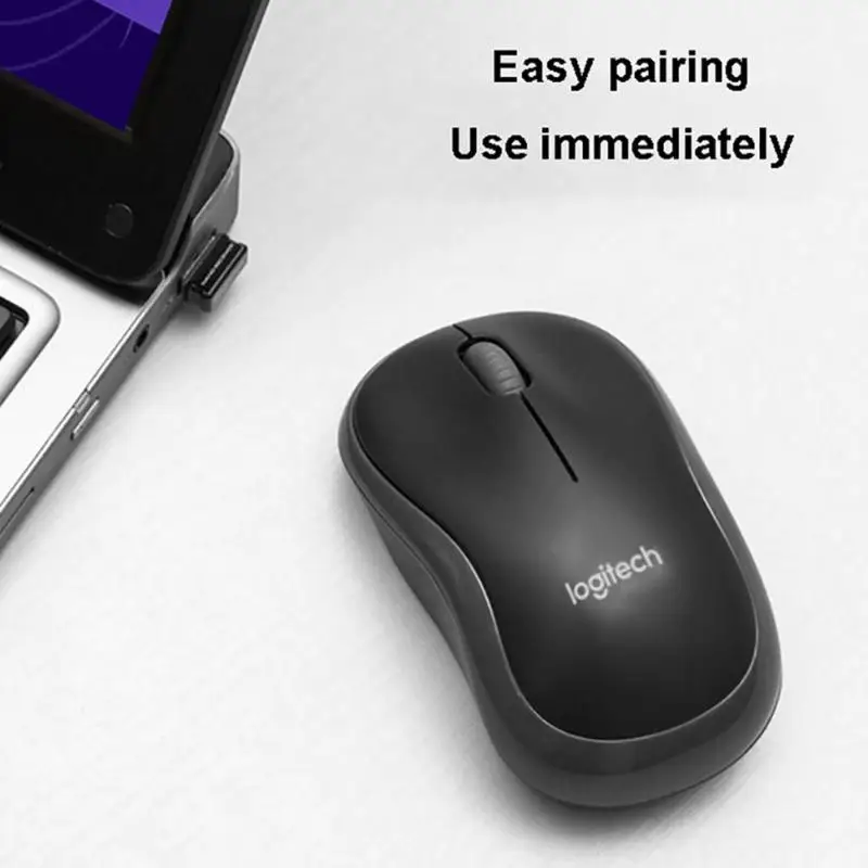 Logitech M185 2 4 GHz Беспроводная USB нано приемник мышь 3 кнопки 1000 DPI для домашнего офиса