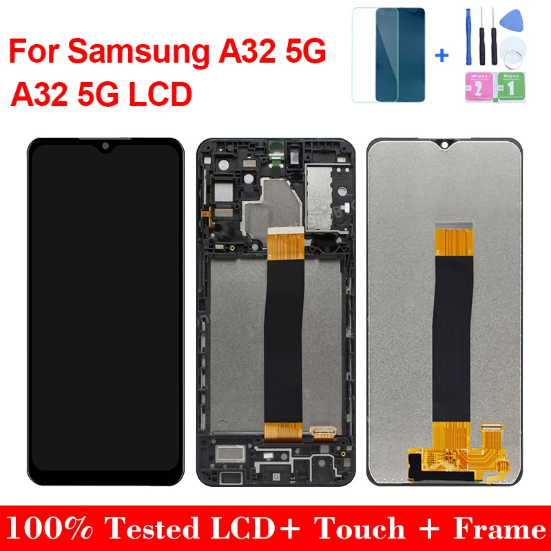 

6.5"Original For Samsung galaxy A32 5G A326 LCD Display With Frame Touch Screen Digitizer For A326 SM-A326B A326BR/DS A326U LCD