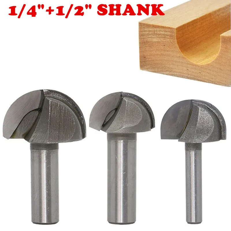 Шаровые концевые фрезы 1 шт. 1/2 &quot1/4&quot хвостовик двойной фреза для отделки кромки