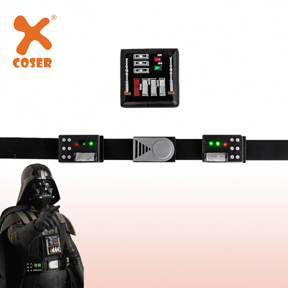 Xcoser Дарт Вейдер пояс для косплея и грудная клетка реквизит со светодиодными