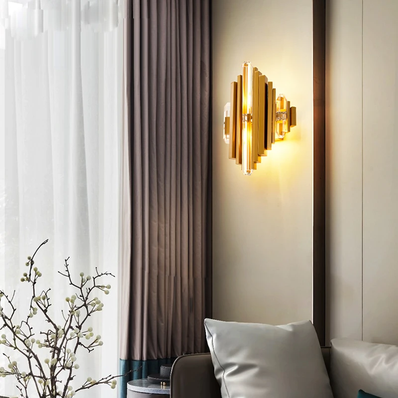 

Wall lamp living room hotel TV background aisle corridor bedroom bedside wall lamp