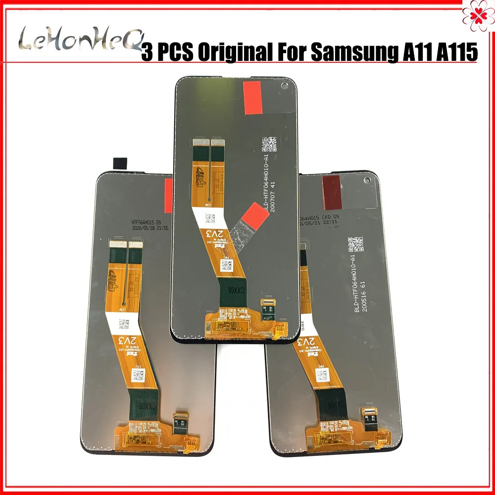 

3 Piece/lot Original LCD For Samsung Galaxy A11 Display Touch Screen Digitizer Assembly For Samsung A115F A115F/DS A11 A115 LCDS