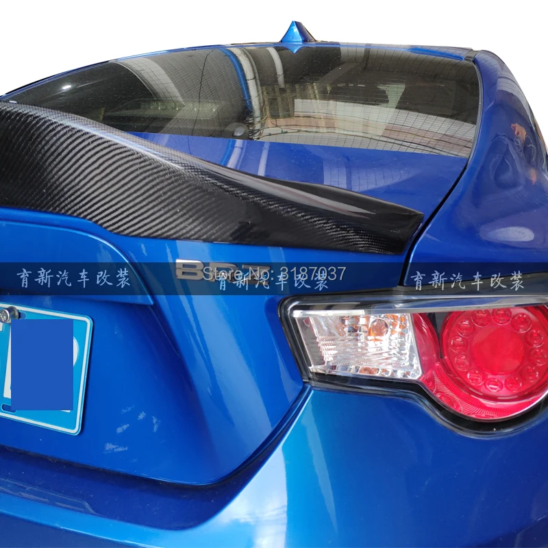 Задняя Крышка багажника для Toyota GT86 2012-2015 Subaru BRZ углеродное волокно задний спойлер