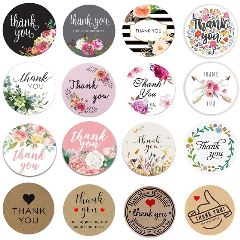 32 типа наклейки для этикеток s фольга спасибо стикер 1 '驌 шт вкус бизнес заказ