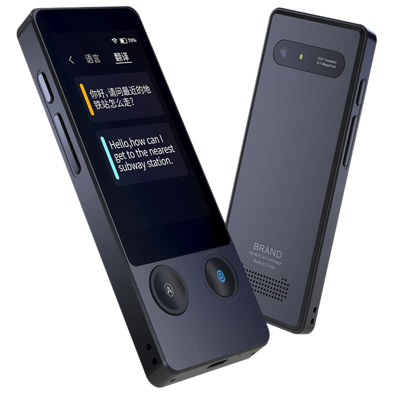 W06 AI голосовых фото переводчик 3 1 дюйма свяжитесь Sn 4G WI FI ГБ ОЗУ 8 Гб ПЗУ памяти 126