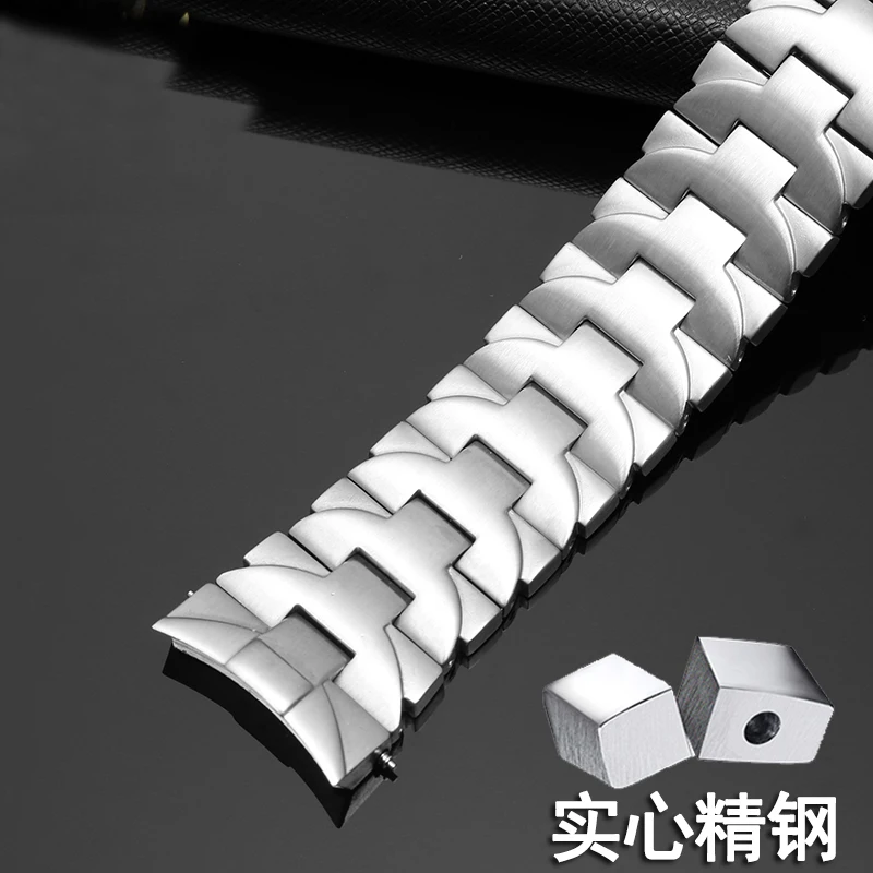 For Panerai strap men's steel band PAM441 111 solid stainless steel butterfly buckle watch chain 24mm accessories