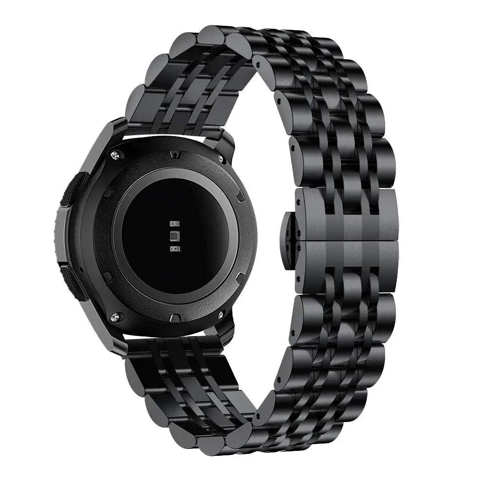 Ремешок из нержавеющей стали для часов huawei GT 2 samsung Galaxy watch 46 мм ремешок gear S3 Frontier band
