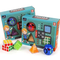 montessori childrens puzzle magic cube pyramid maze set brain game early childhood education thinking spinning top toy kid gift