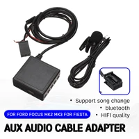 bluetooth aux receiver cable for ford for focus mk2 mk3 for fiesta with usbmicrophone hands free aux adapter