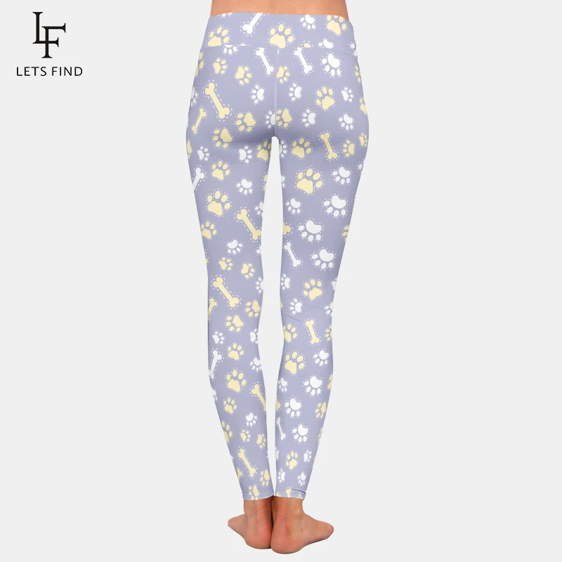 Женские брюки для фитнеса LETSFIND высокого качества милые трехмерные леггинсы в