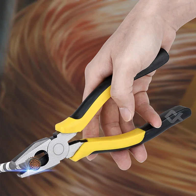 

QHTITEC Cable Cutter Cutting Pliers Multifunctional Wire Cutters Combination Nippers Stripping Crimping Pliers Multitool