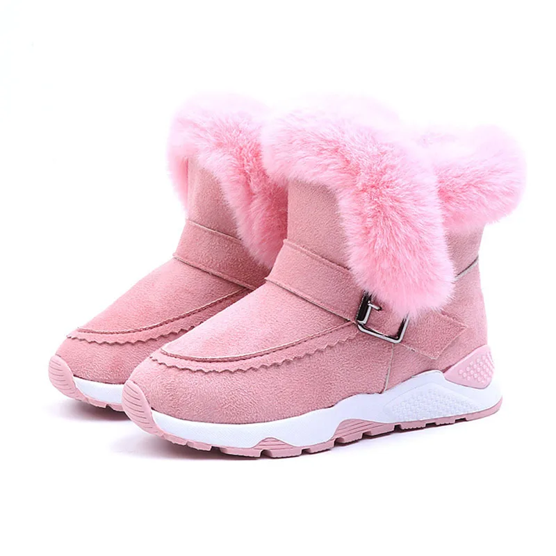 Теплые зимние ботинки CUZULLAA с плюшевой подкладкой для девочек зимняя обувь