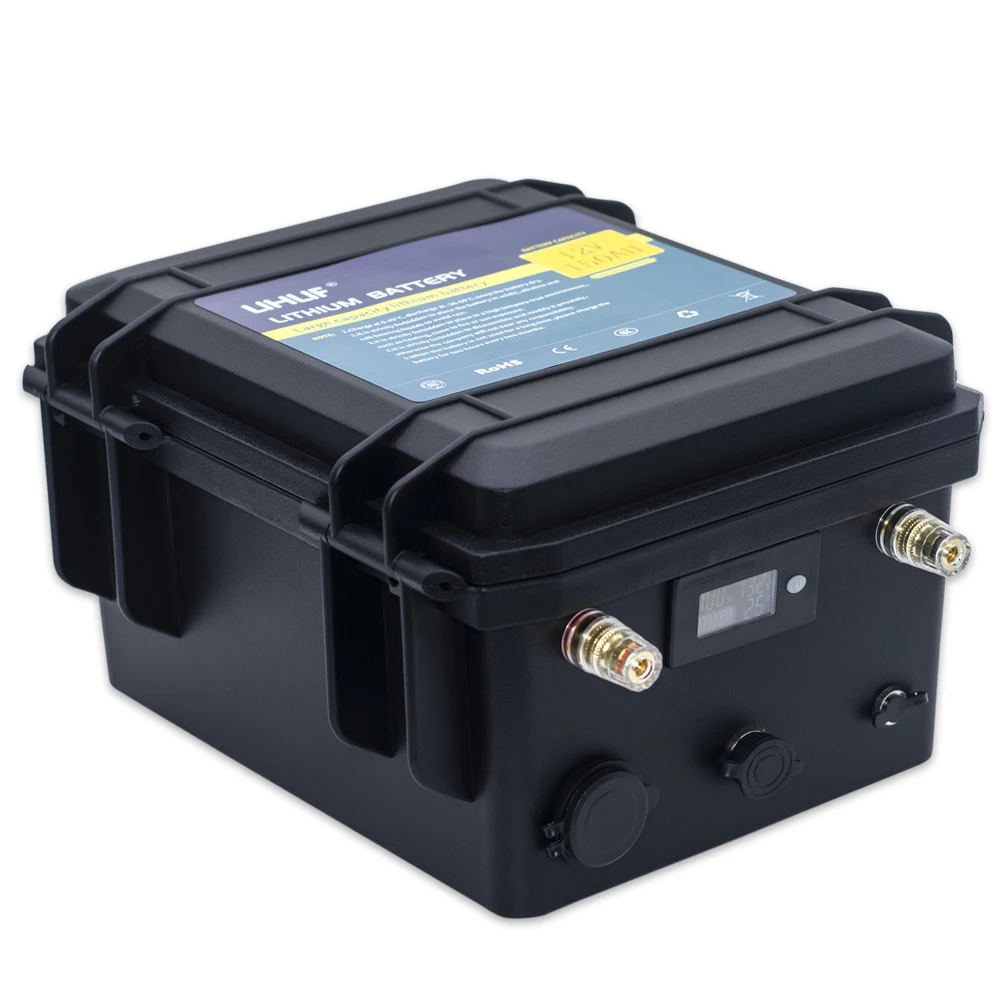 12 В литиевый аккумулятор 150 А · ч водонепроницаемый комплект литий ионный батарей