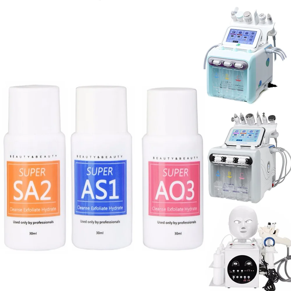 

Concentrated Aqua Peeling Solution AS1 SA2 AO3 400ML Diluting 400ML for Hydra Dermabrasion Beauty Machine Facial Skin Care