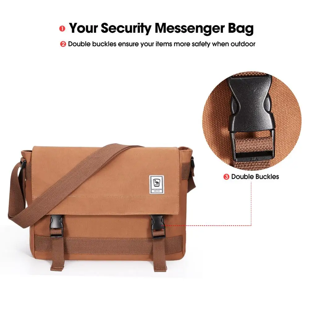 Сумка-мессенджер Oiwas Мужская холщовая для путешествий/активного отдыха/колледжа