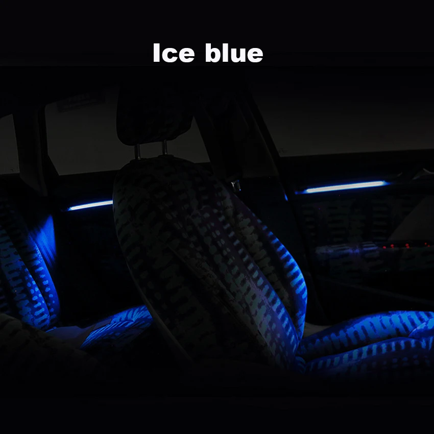 Applicable for Audi A3 S3 ambient light special blue and white dual color 11 LED atmosphere car interior decorat |