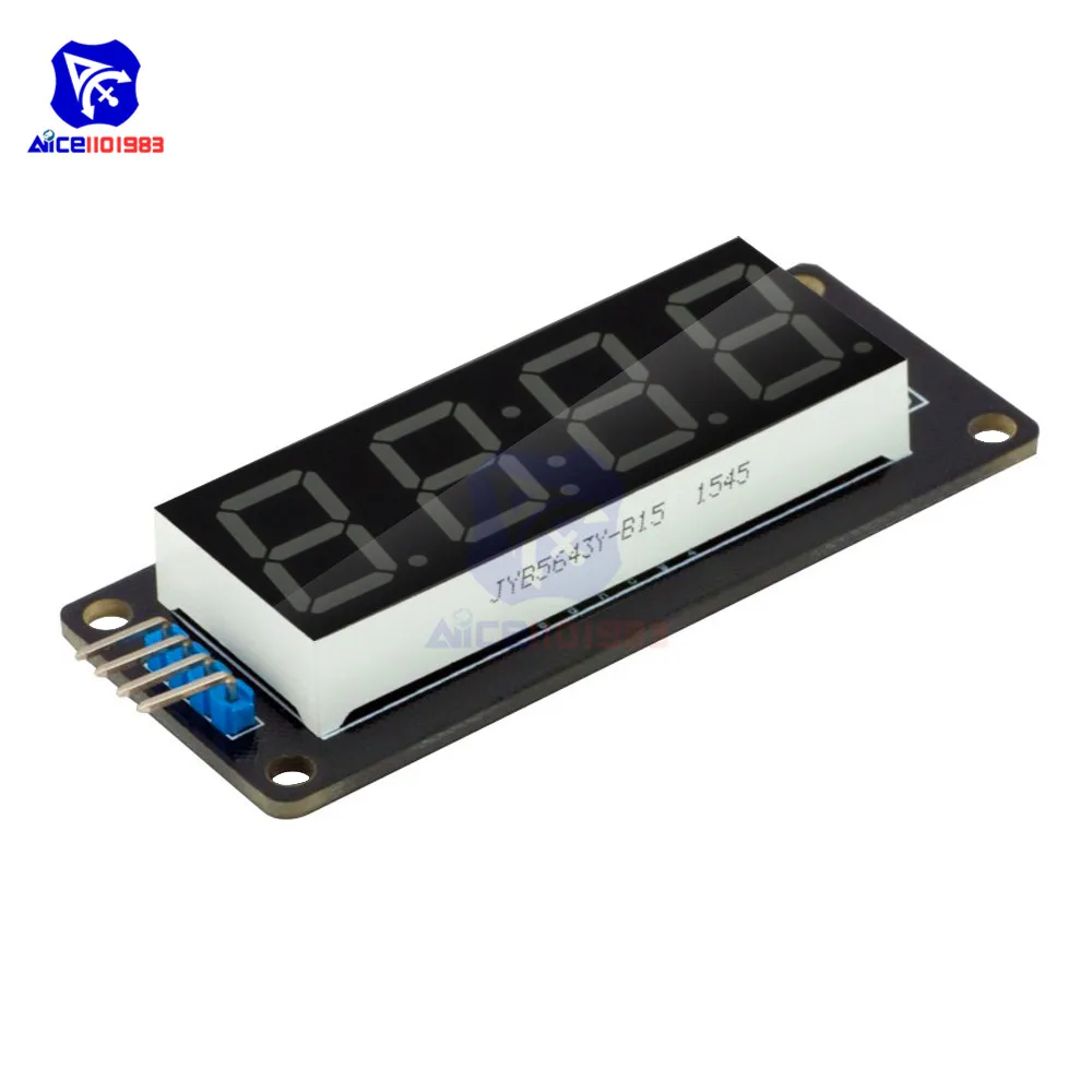 Diymore TM1637 0 56 &quot4-значная трубка светодиодный дисплей десятичный 7-сегментный