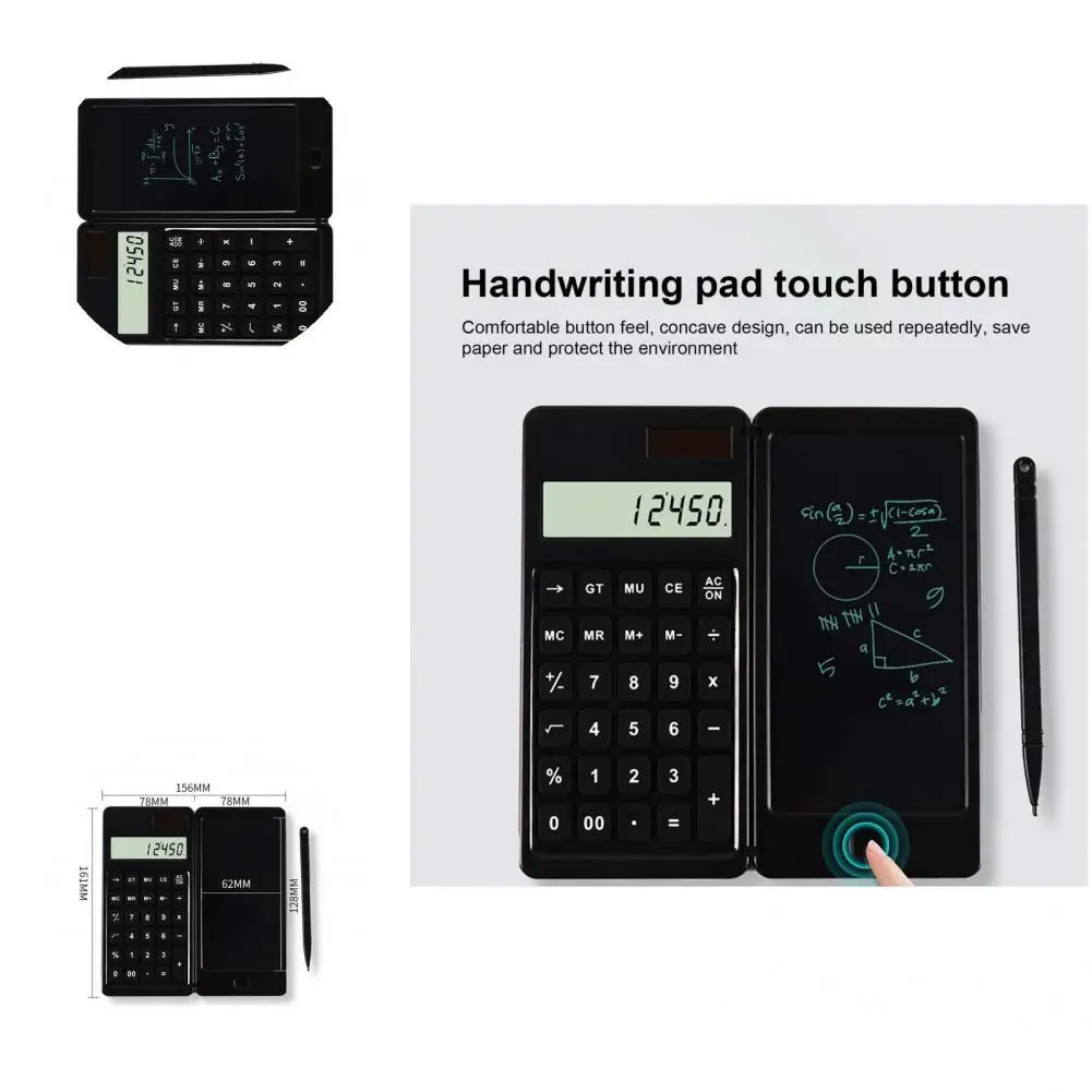 Foldable High-quality with Stylus Calculator Digital Writing Tablet Eye Protection for Children | Calculators