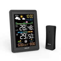 baldr wireless smart weather station indoor outdoor hygrometer thermometer digital moonphase date alarm clock barometer forecast