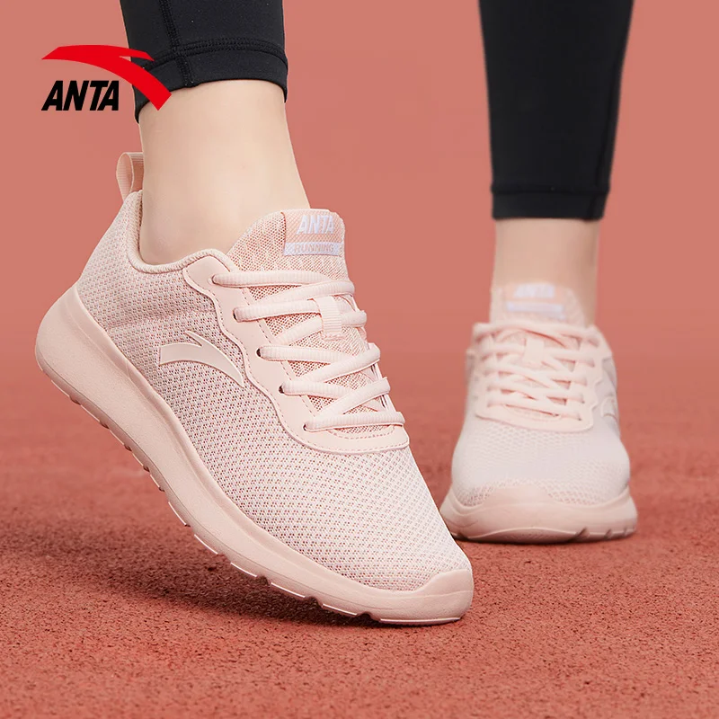 Женская обувь для бега Anta светильник кие дышащие кроссовки вишневый цвет Новинка