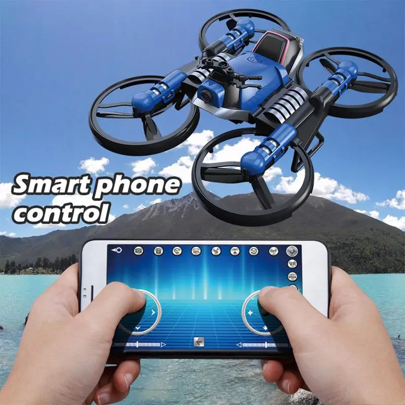 2-в-1 вариант дистанционного Управление мотоцикл Дроны с Камера Wi-Fi складной