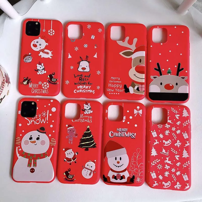 

Merry Christmas Snowflake Elk Phone Case for IPhone 12 Mini Happy New Years Women's Gift for Apple 12 Pro Max